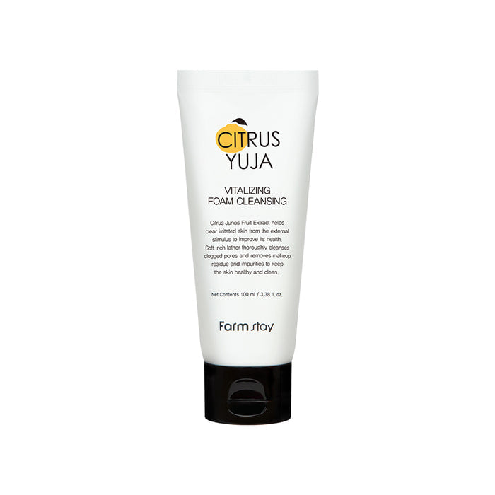 Farmstay Citrus Yuja Vitalizing Foam Cleanser 100ml - Shop K-Beauty in Australia