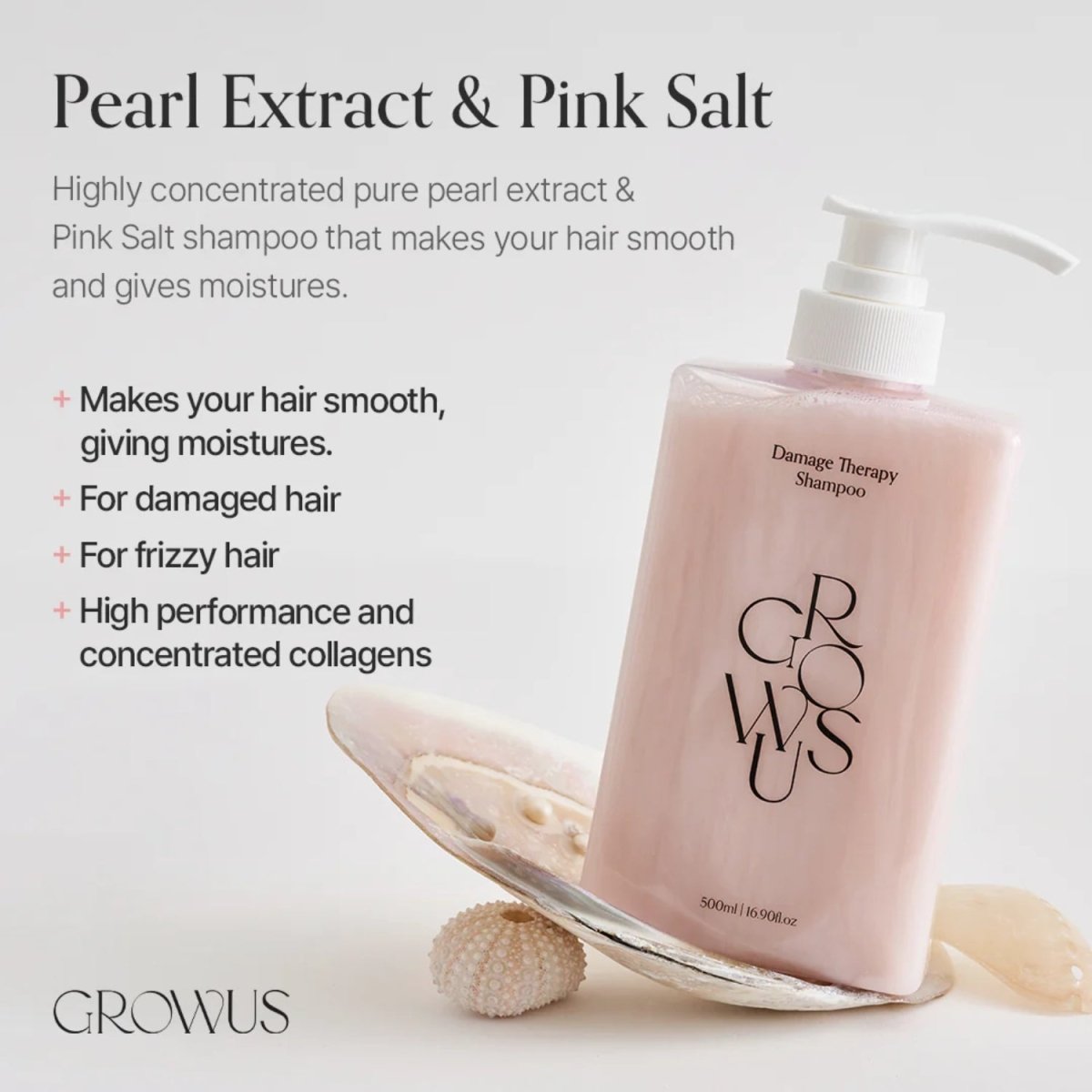 Growus Damage Therapy Shampoo 500ml | La Cosmetique