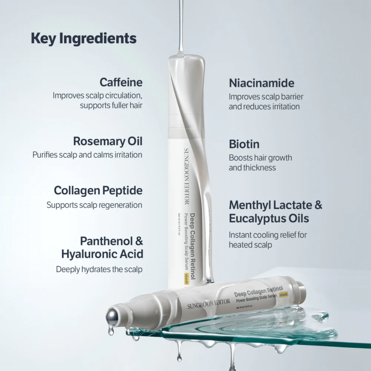 Sungboon Editor Deep Collagen Retinol Power Boosting Scalp Serum 15ml | La Cosmetique