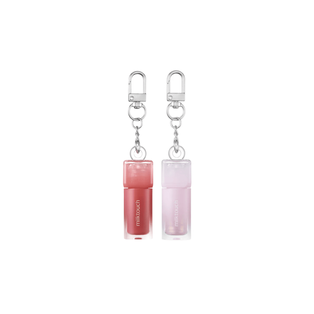 Dew Stain Sheer Gloss Mini Keyring Set (06Rose Demure 1.5ml+02Baby Dew 1.5ml)