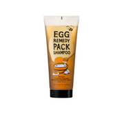 Too Cool For School Egg Remedy Pack Shampoo 200g bottle with label and pump dispenser, showing the product's packaging and design.