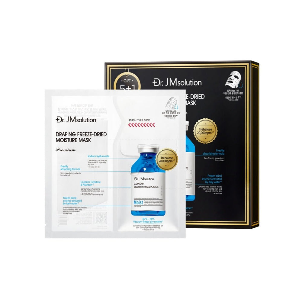 Draping Freeze-Dried Moisture Mask Box Premium [6pcs]
