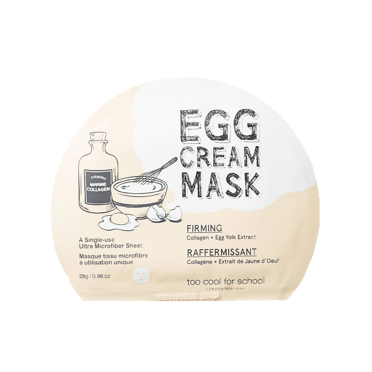 Too Cool For School Egg Cream Mask | La Cosmetique