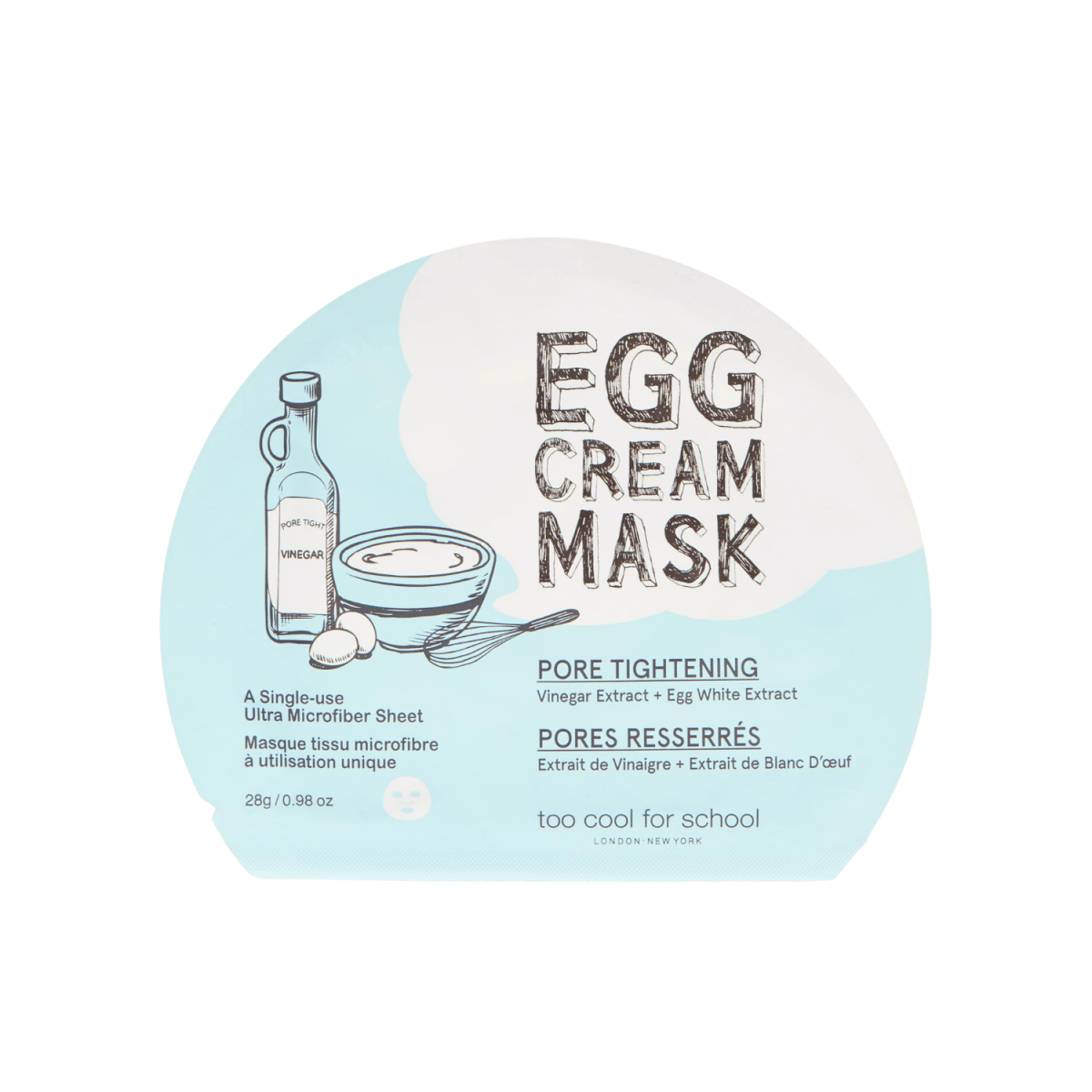 Too Cool For School Egg Cream Mask | La Cosmetique