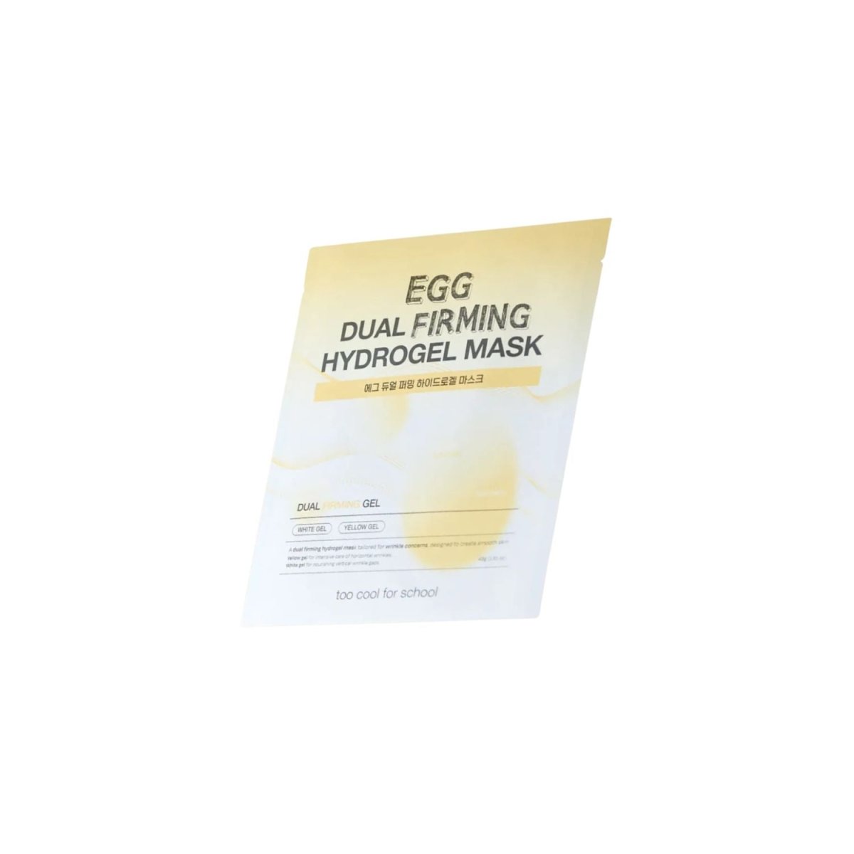 Too Cool For School Egg Dual Firming Hydrogel Mask [1pc] | La Cosmetique