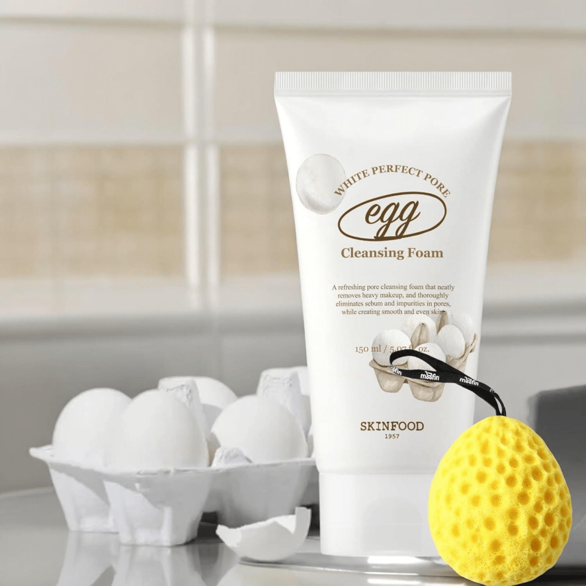 Skinfood Egg White Perfect Pore Cleansing Foam [150ml] | La Cosmetique