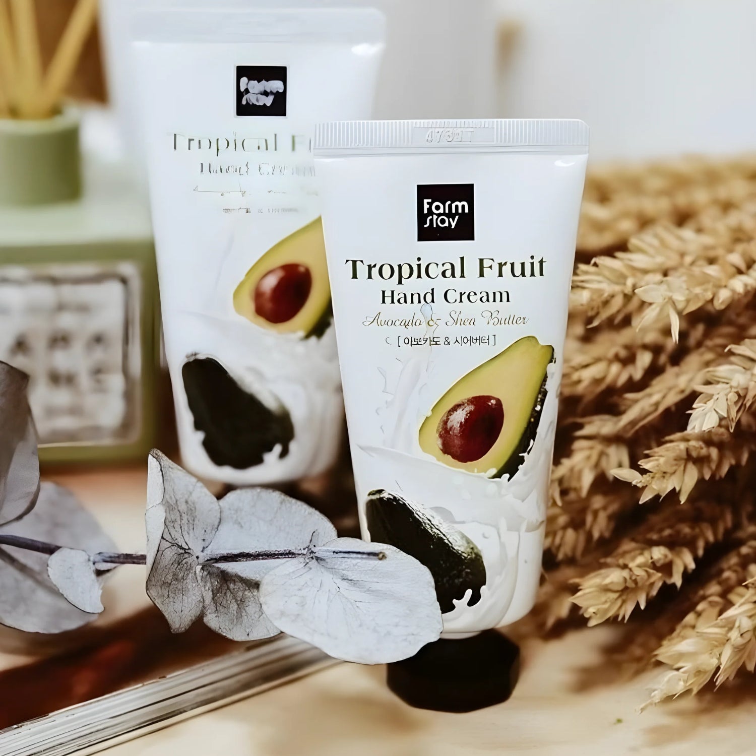 Farmstay Tropical Fruit Hand Cream Avocado & Shea Butter 1+1 | La Cosmetique