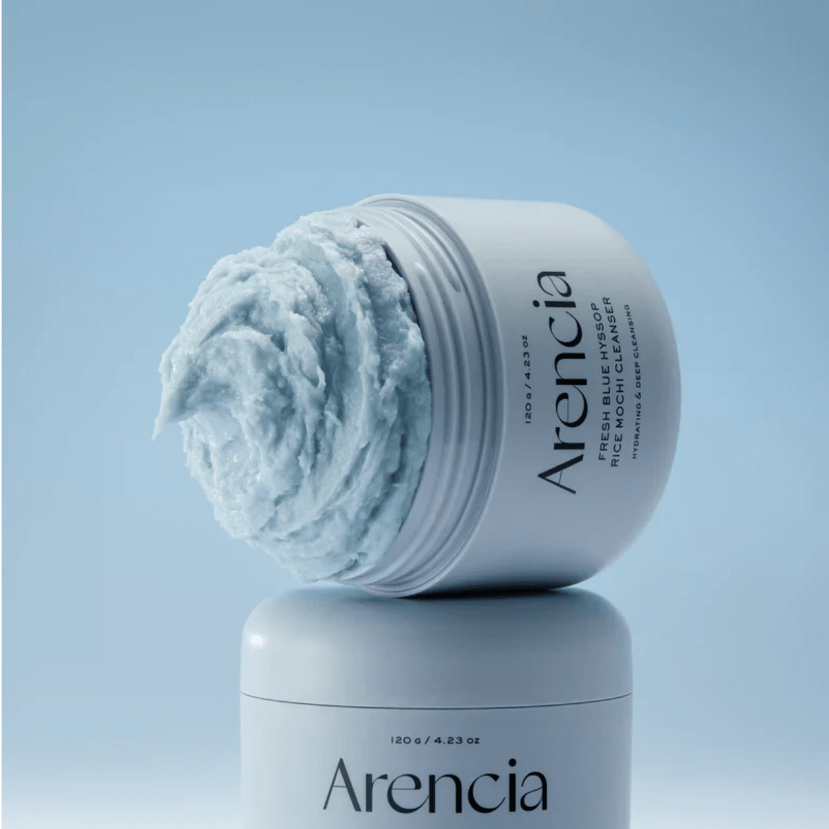Arencia Fresh Blue Hyssop Rice Mochi Cleanser [120g] | La Cosmetique