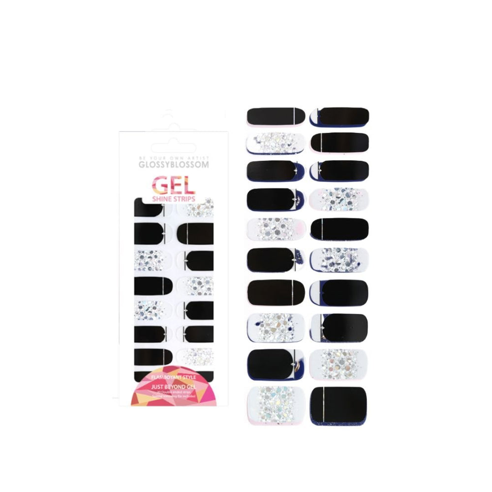 Gel Nail Strips - Line Sparkling