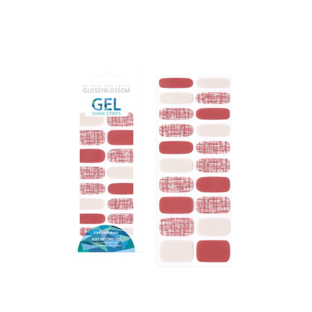 Gel Nail Strips - Rose Tweed