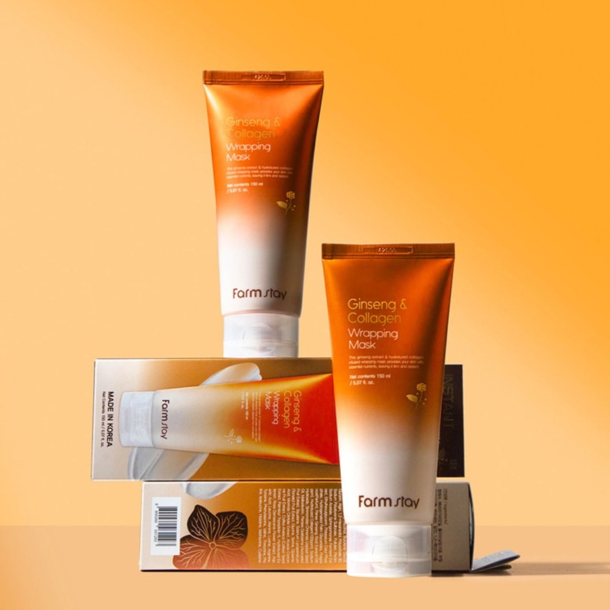 Farmstay Ginseng & Collagen Wrapping Mask 150ml | La Cosmetique