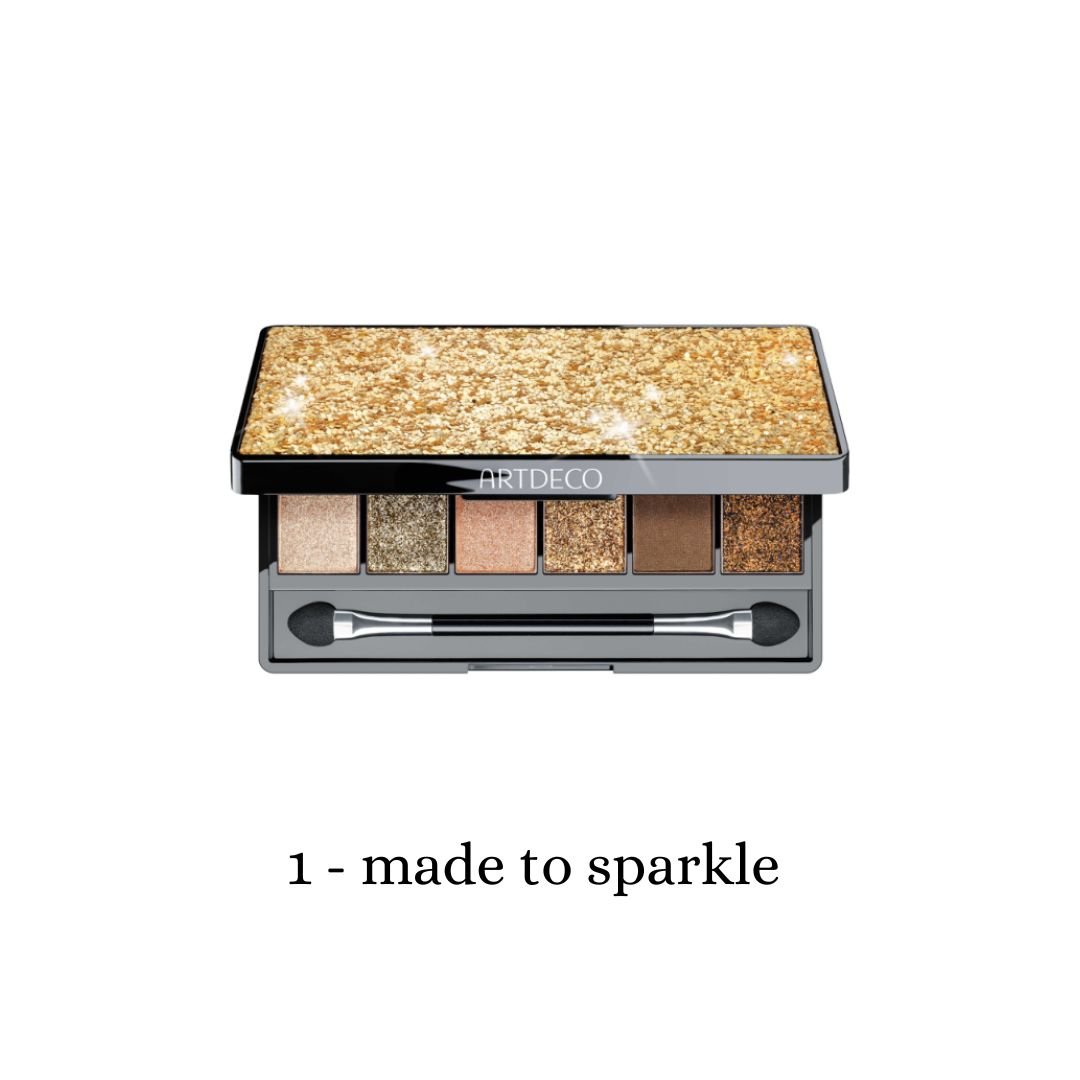 ARTDECO glittery eyeshadow palette with shimmering shades for eye makeup