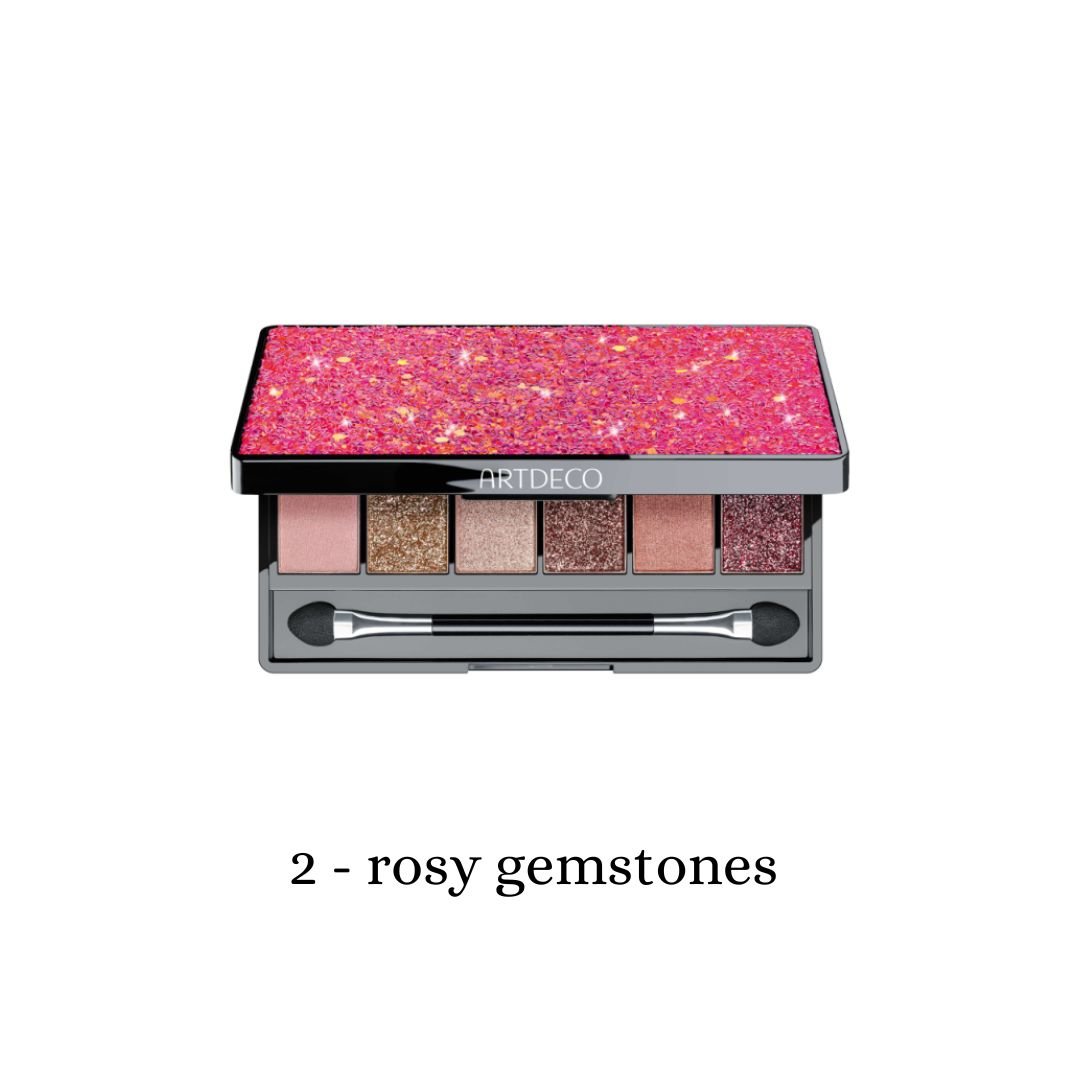ARTDECO Glittery Eyeshadow Palette with shimmering shades and sleek compact case