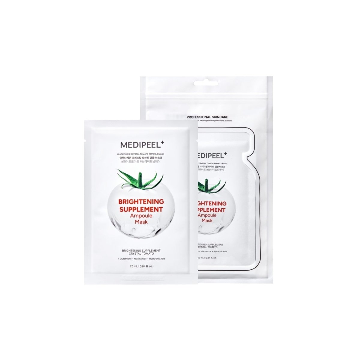 MEDIPEEL+ Glutathione Crystal Tomato Ampoule Mask Box [10pcs] | La Cosmetique