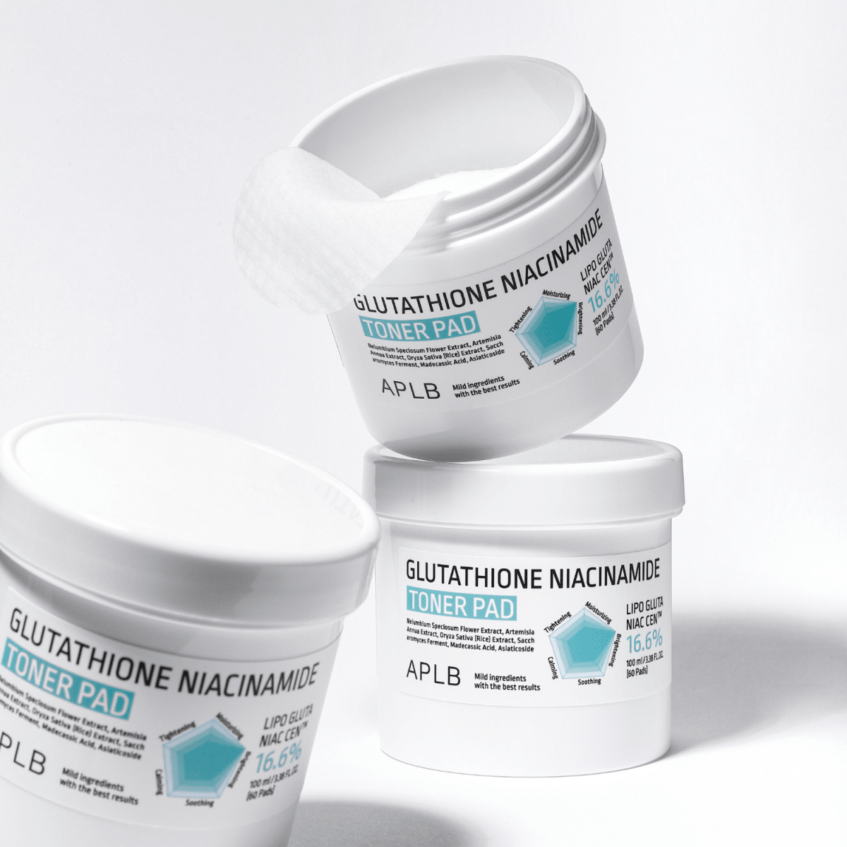 APLB Glutathione Niacinamide Toner Pad 100ml | La Cosmetique