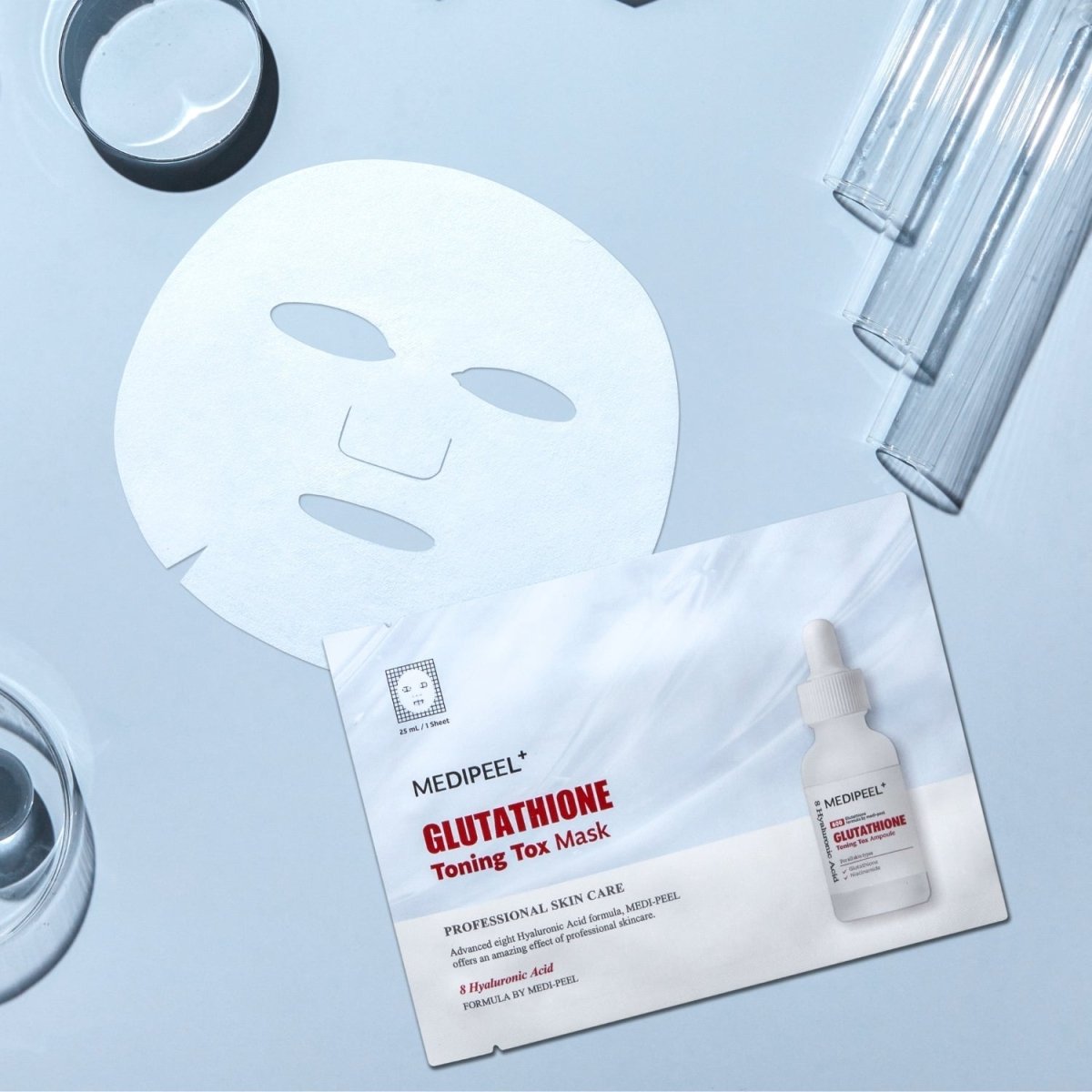 MEDIPEEL+ Glutathione Toning Tox Mask [1pc] | La Cosmetique