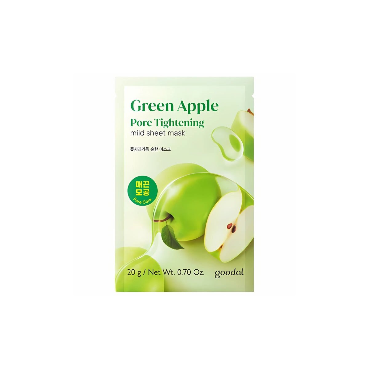 Goodal Green Apple Pore Tightening Mild Sheet Mask 1pc | La Cosmetique
