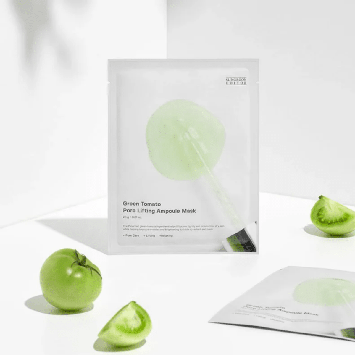 Sungboon Editor Green Tomato Pore Lifting Ampoule Mask 10pcs | La Cosmetique