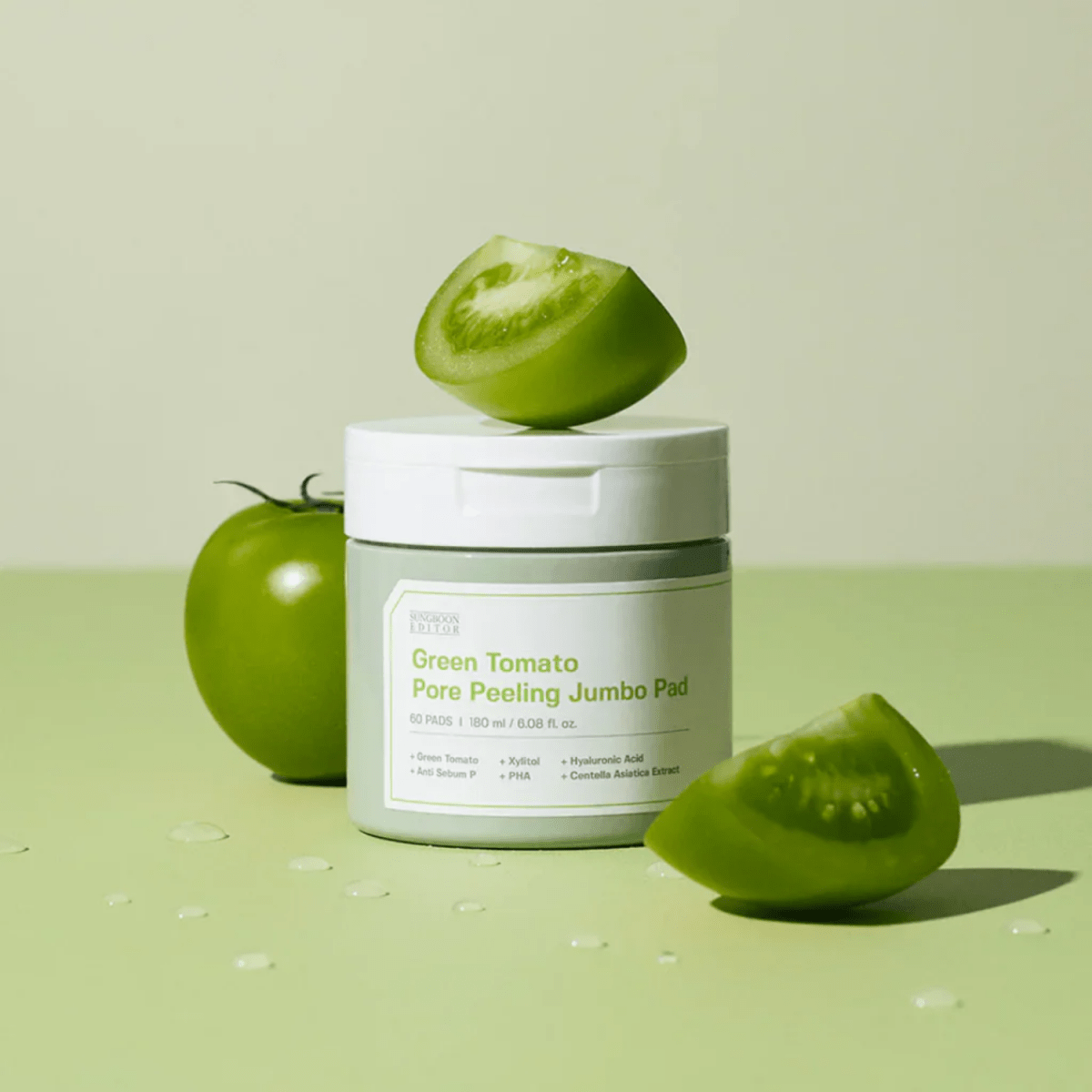 Sungboon Editor Green Tomato Pore Peeling Jumbo Pad 60pads | La Cosmetique