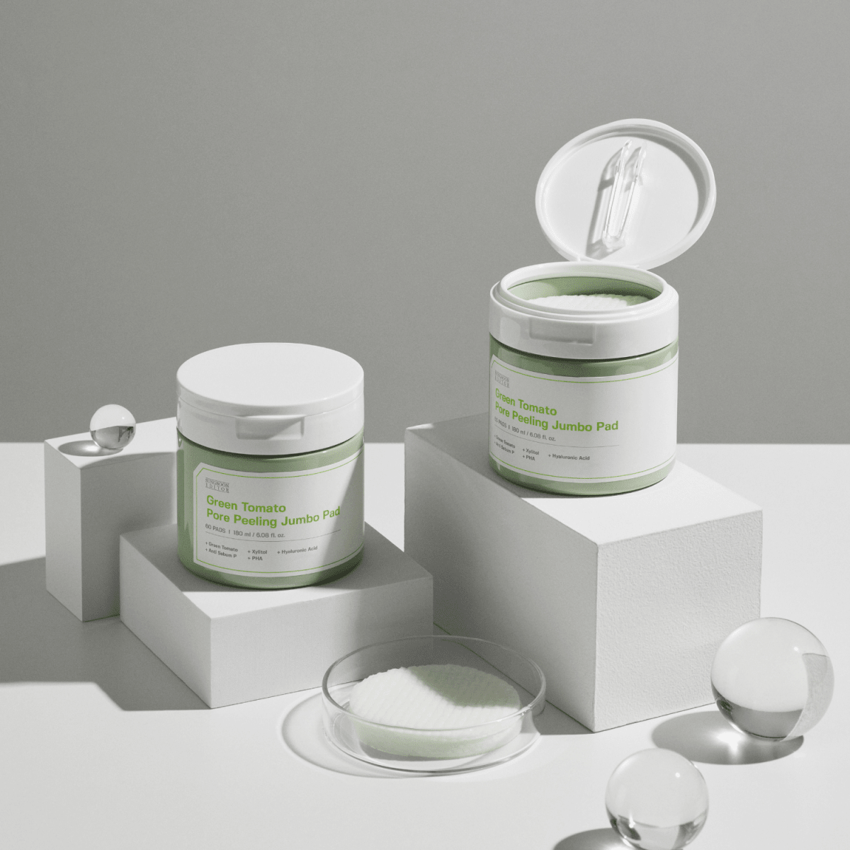 Sungboon Editor Green Tomato Pore Peeling Jumbo Pad 60pads | La Cosmetique