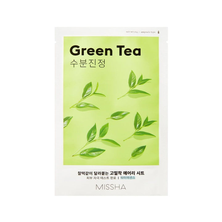 Missha Airy Fit Sheet Mask [Green Tea] 20pcs - Shop K-Beauty in Australia