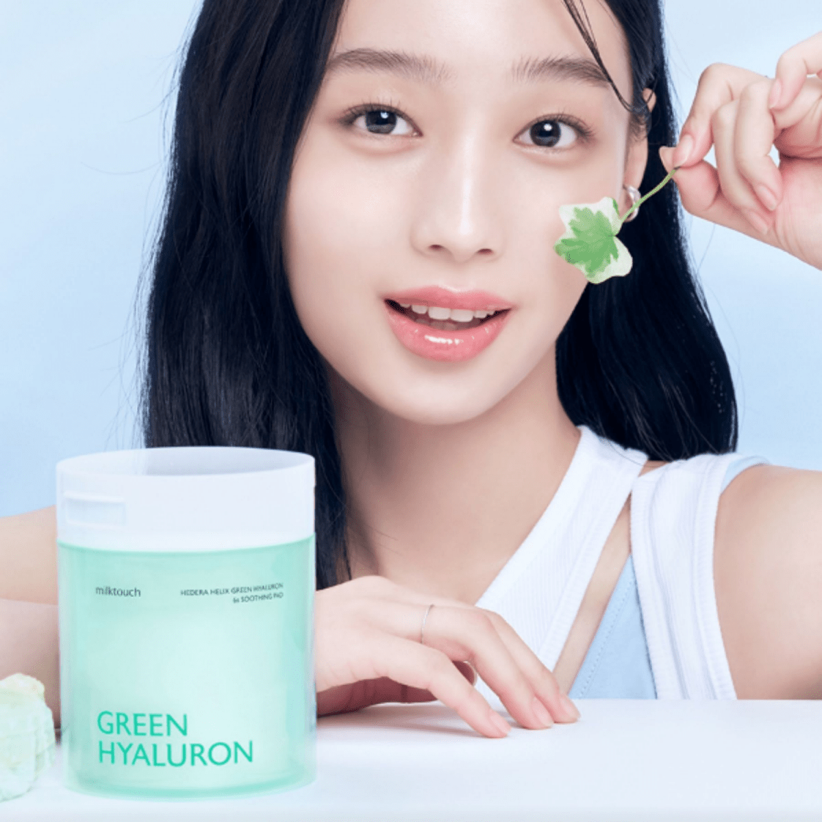 Milk Touch Hedera Helix Green Hyaluron 6Sec Soothing Pad [60 Pads] | La Cosmetique