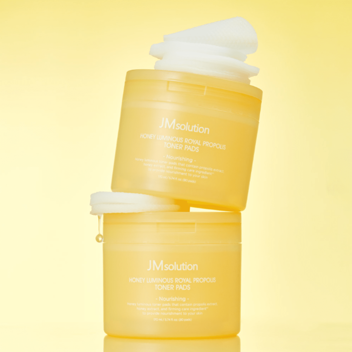 JMsolution Honey Luminous Royal Propolis Toner Pads [100 Pads] | La Cosmetique
