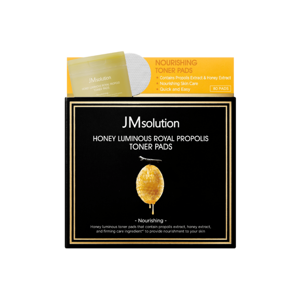 JMsolution Honey Luminous Royal Propolis Toner Pads [100 Pads] | La Cosmetique