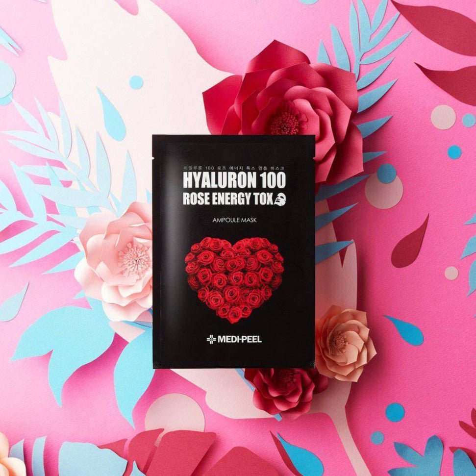 MEDIPEEL+ Hyaluron Rose Energy Tox Ampoule Mask Box [10pcs] | La Cosmetique