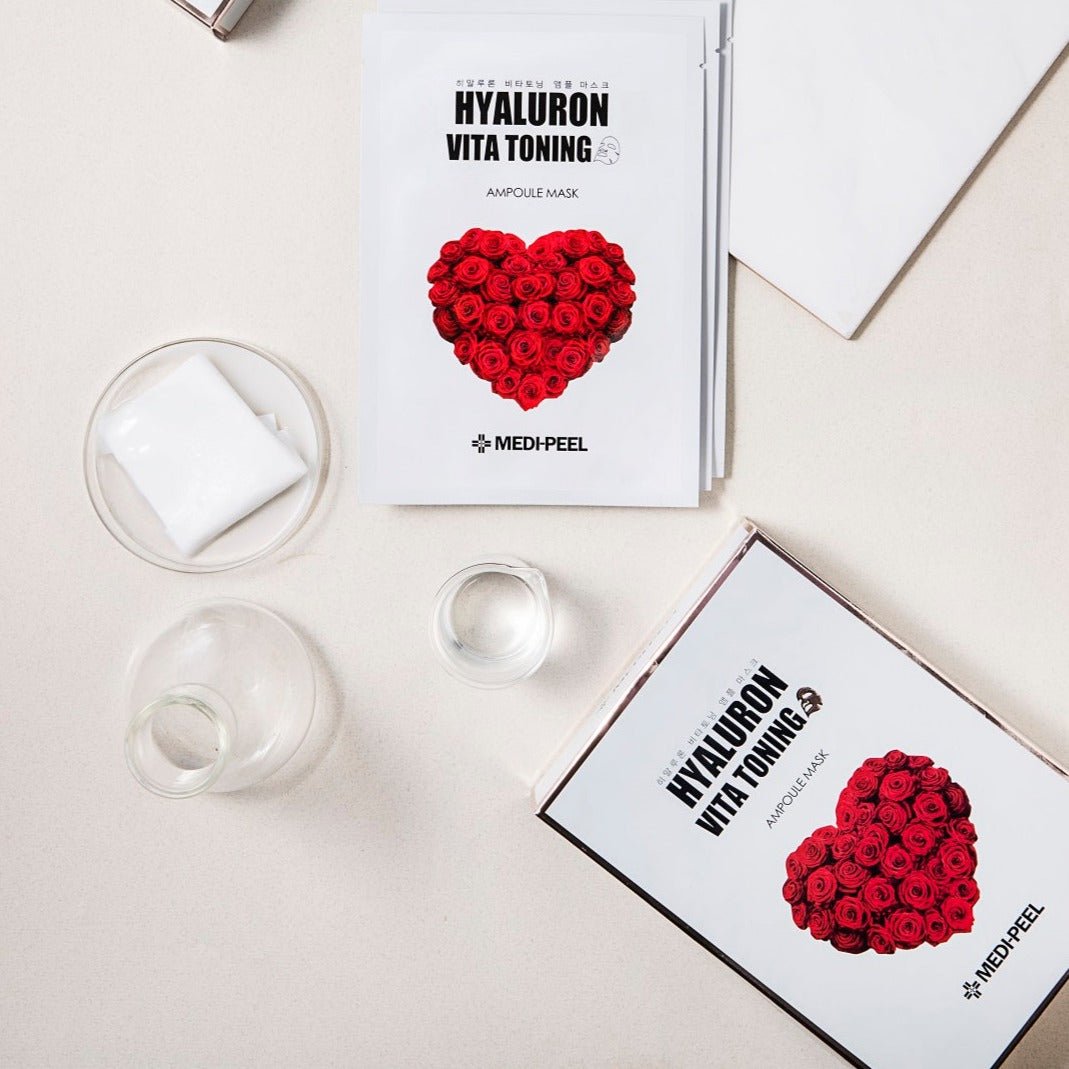 MEDIPEEL+ Hyaluron Vita Toning Ampoule Mask Box [10pcs] | La Cosmetique