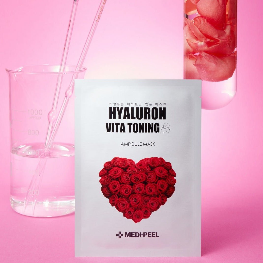 MEDIPEEL+ Hyaluron Vita Toning Ampoule Mask Box [10pcs] | La Cosmetique