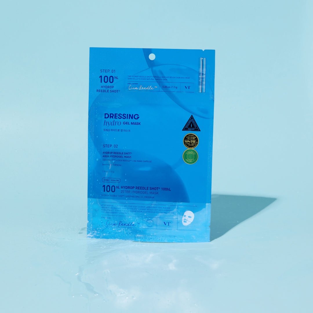 VT Cosmetics Hydrop Reedle Shot 100hL 2Step Hydrogel Mask [1pc] | La Cosmetique