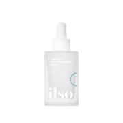 ILSO Moringa Tightening Pore Serum 30ml bottle with dropper, showcasing clear glass packaging and product label.