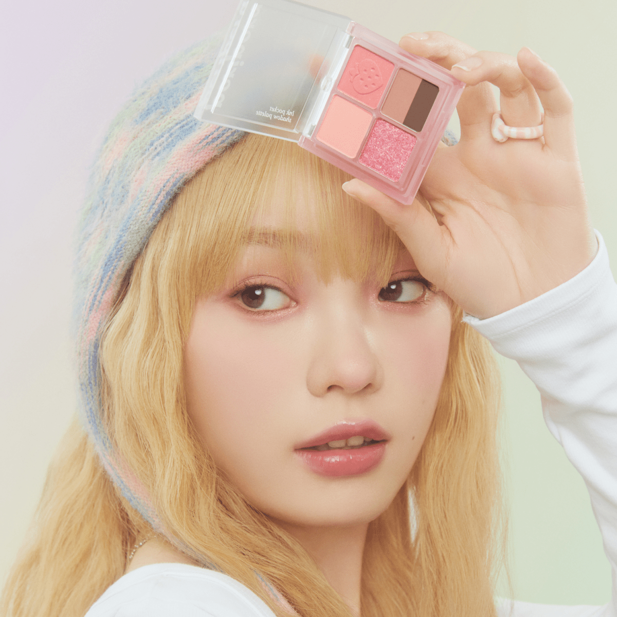 Peripera Ink Pocket Shadow Palette [Soft Berry Version] (2 Colours) | La Cosmetique