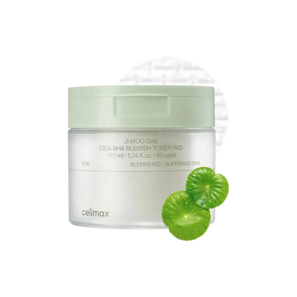 Ji Woo Gae Cica Bha Blemish Toner Pad 60pads
