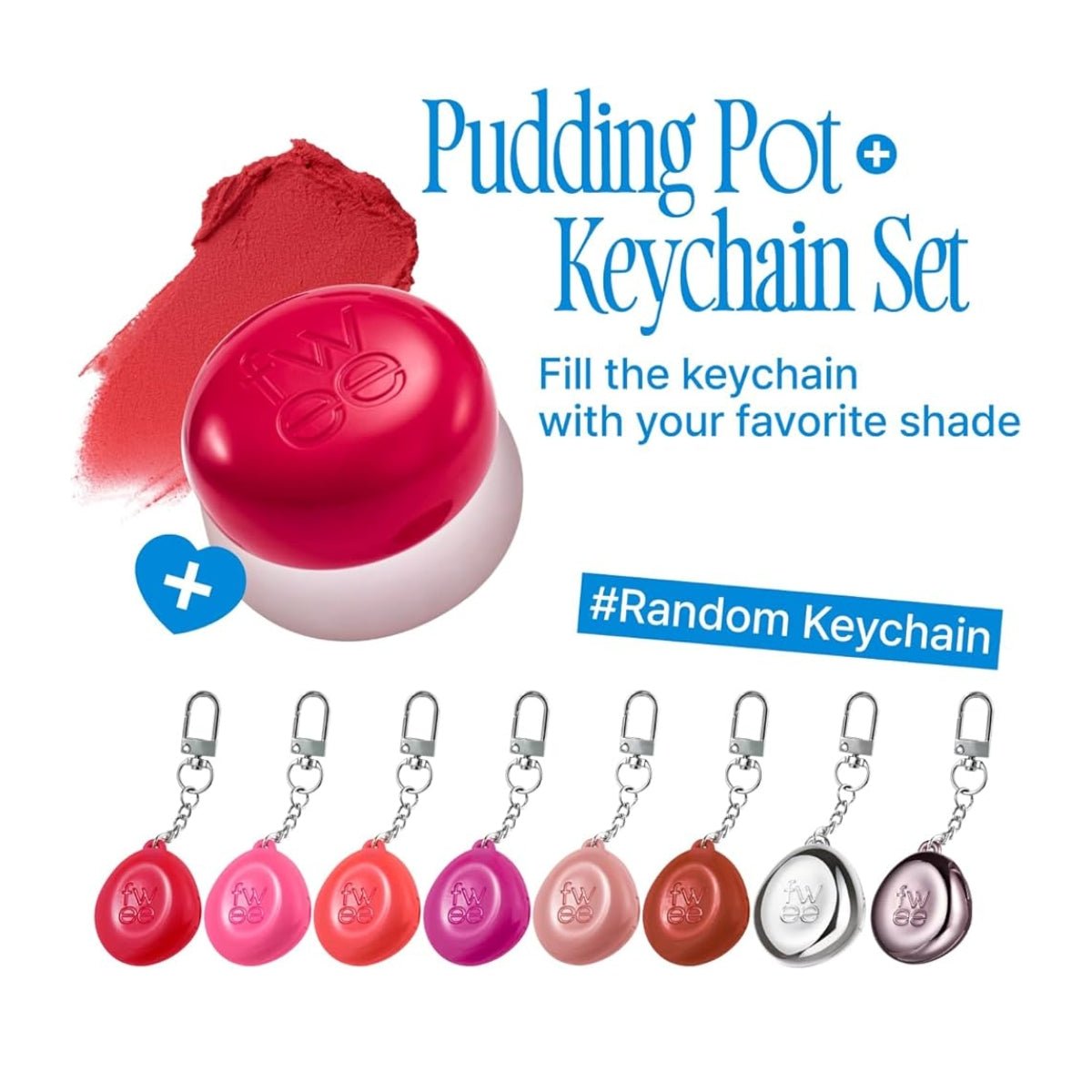 Fwee *Keyring* Lip&Cheek Blurry Pudding Pot - RD02 Mule 5G | La Cosmetique