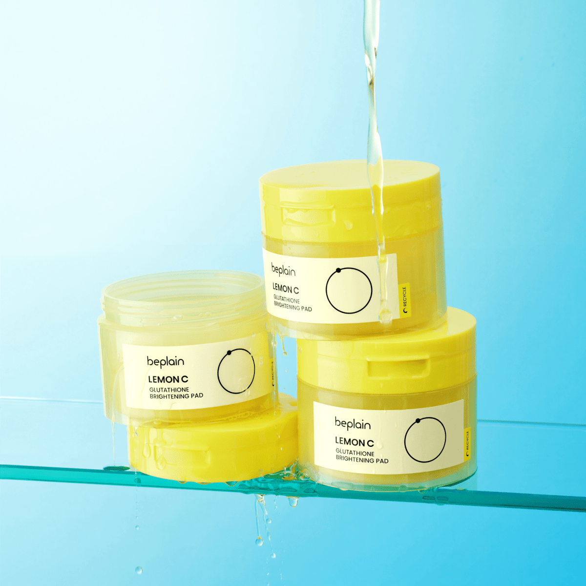 Beplain Lemon C Glutathione Brightening Pad [70 Pads] | La Cosmetique