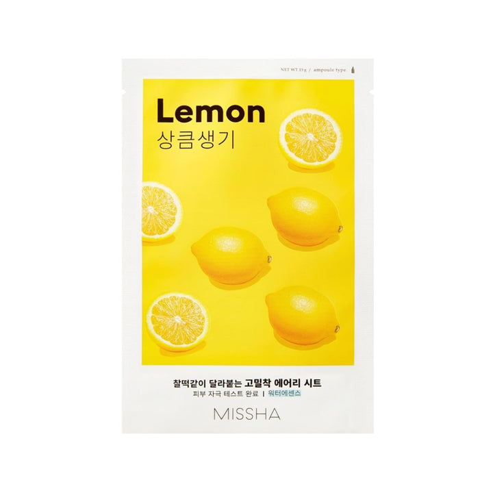 Missha Airy Fit Sheet Mask [Lemon] 10pc Bundle - Shop K-Beauty in Australia