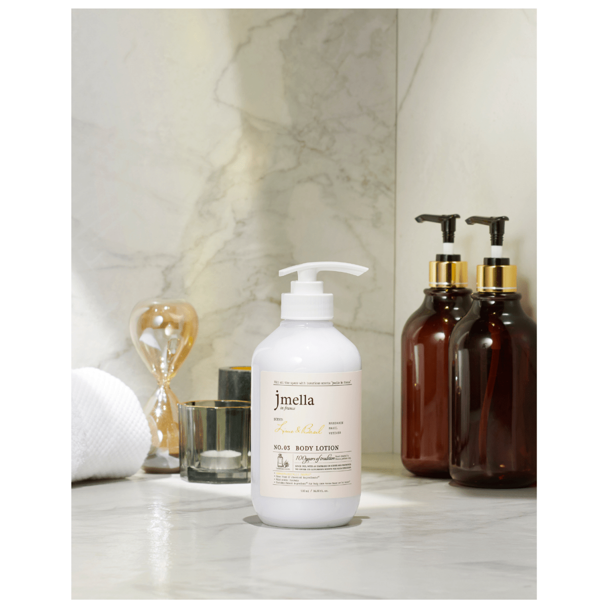 Jmella in France Lime & Basil Body Lotion [500ml] | La Cosmetique