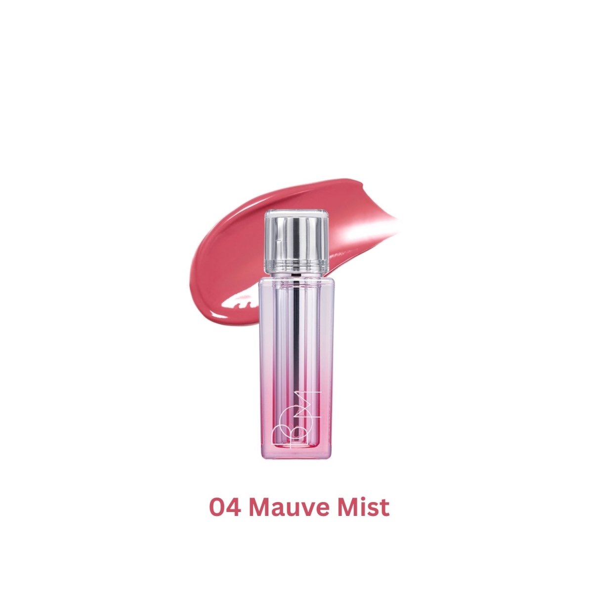 B.O.M Lip Flash Tint applied on lips showing a glossy, natural pink color with a smooth finish.
