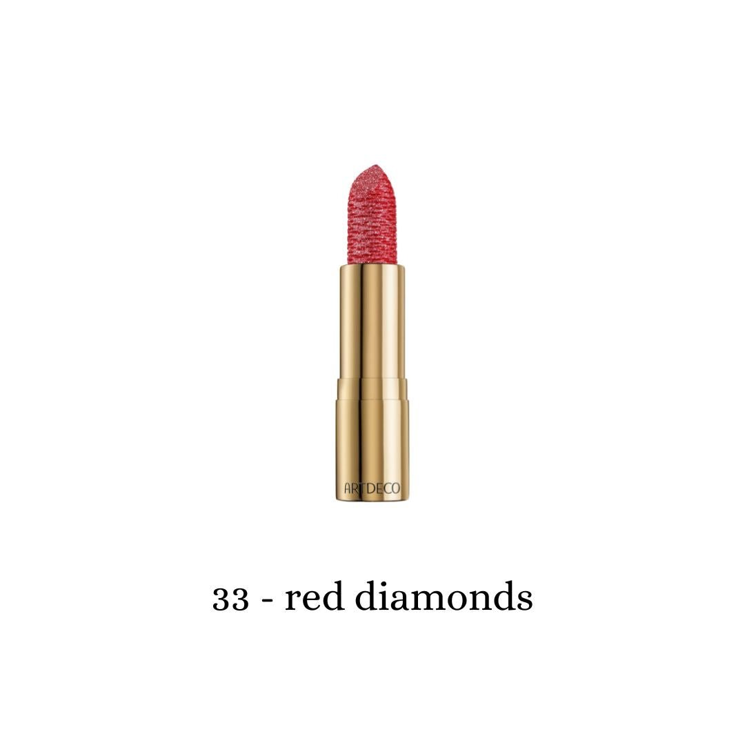 ARTDECO Lip Jewels lipstick in a sleek cosmetic case, showcasing the elegant lip color product.