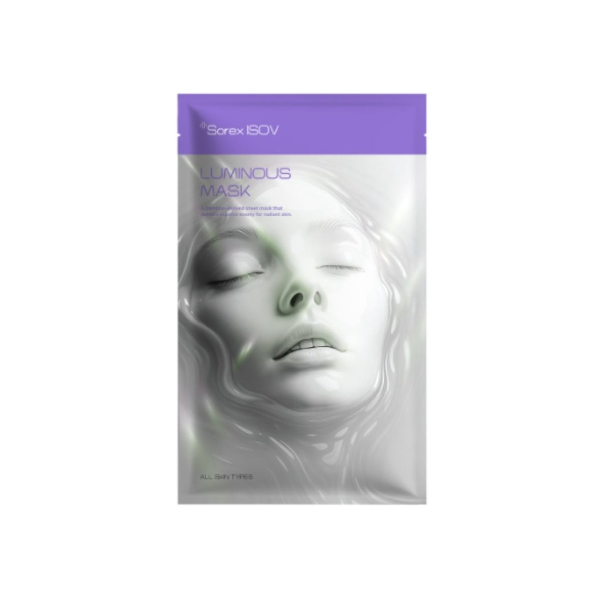 ISOV Luminous Mask 5Pc sheet mask package with five facial masks