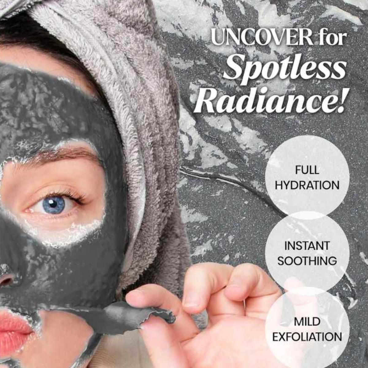 Lindsay Luxury Magic Mask Cup Charcoal 65G+6.5G | La Cosmetique