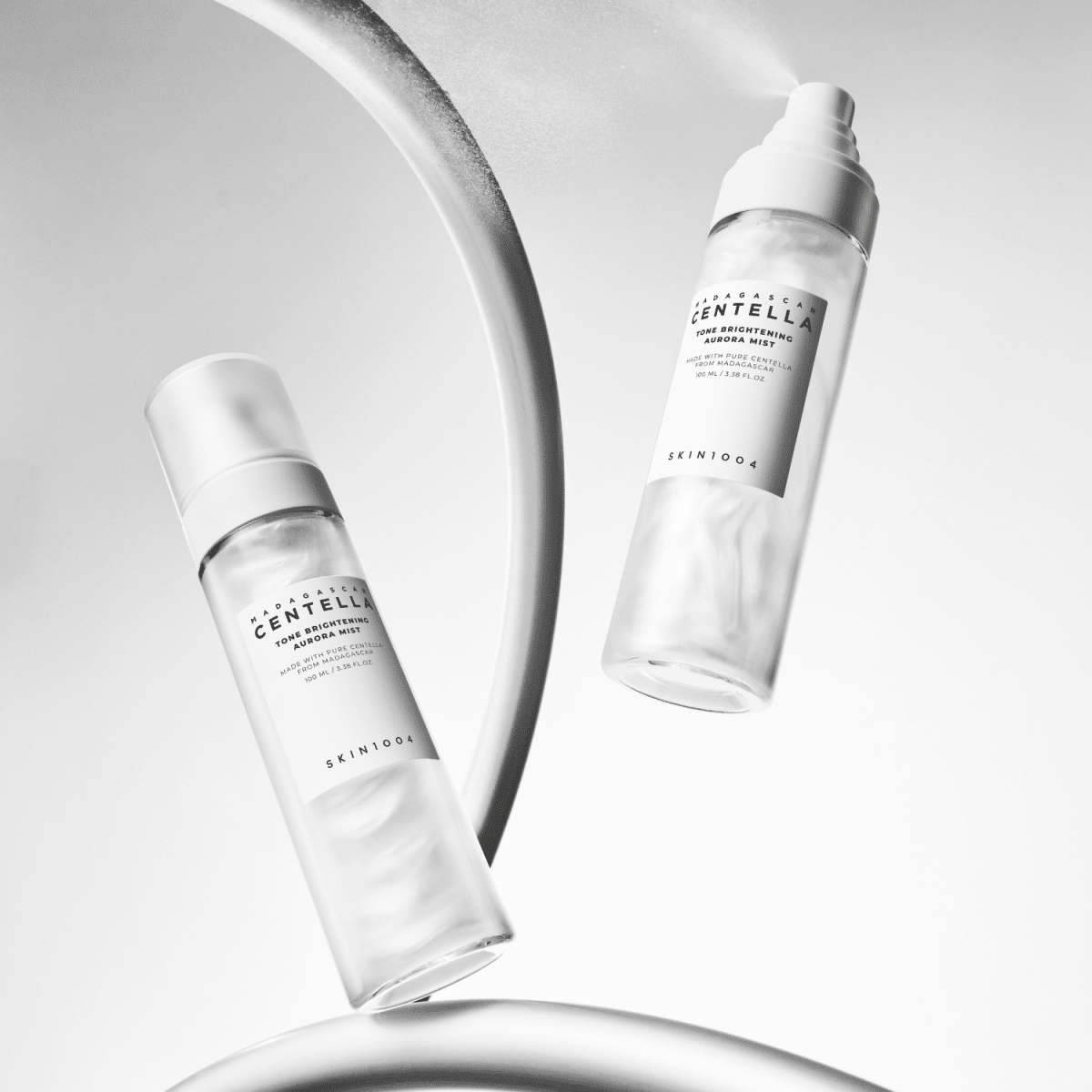 SKIN1004 Madagascar Centella Tone Brightening Aurora Mist 100ml, a facial mist with centella for glowing skin and hydration