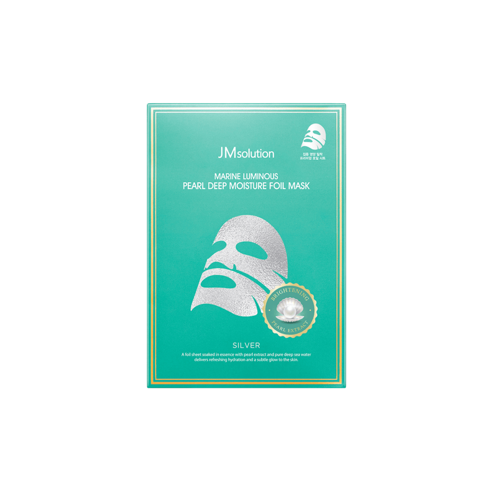Marine Luminous Pearl Deep Moisture Foil Mask Box Silver [10pcs]