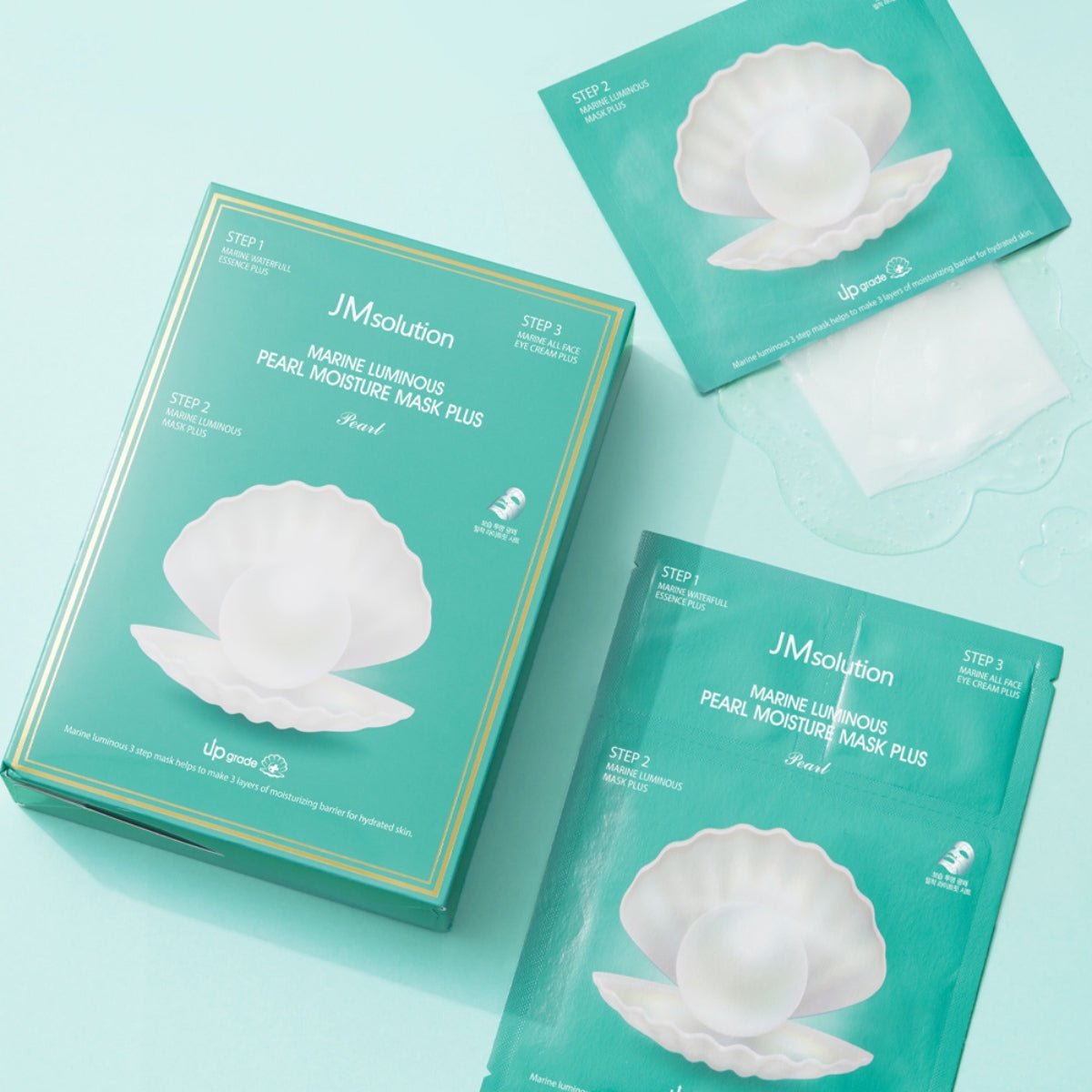 JMsolution Marine Luminous Pearl Moisture Mask Box Plus [10pcs] | La Cosmetique