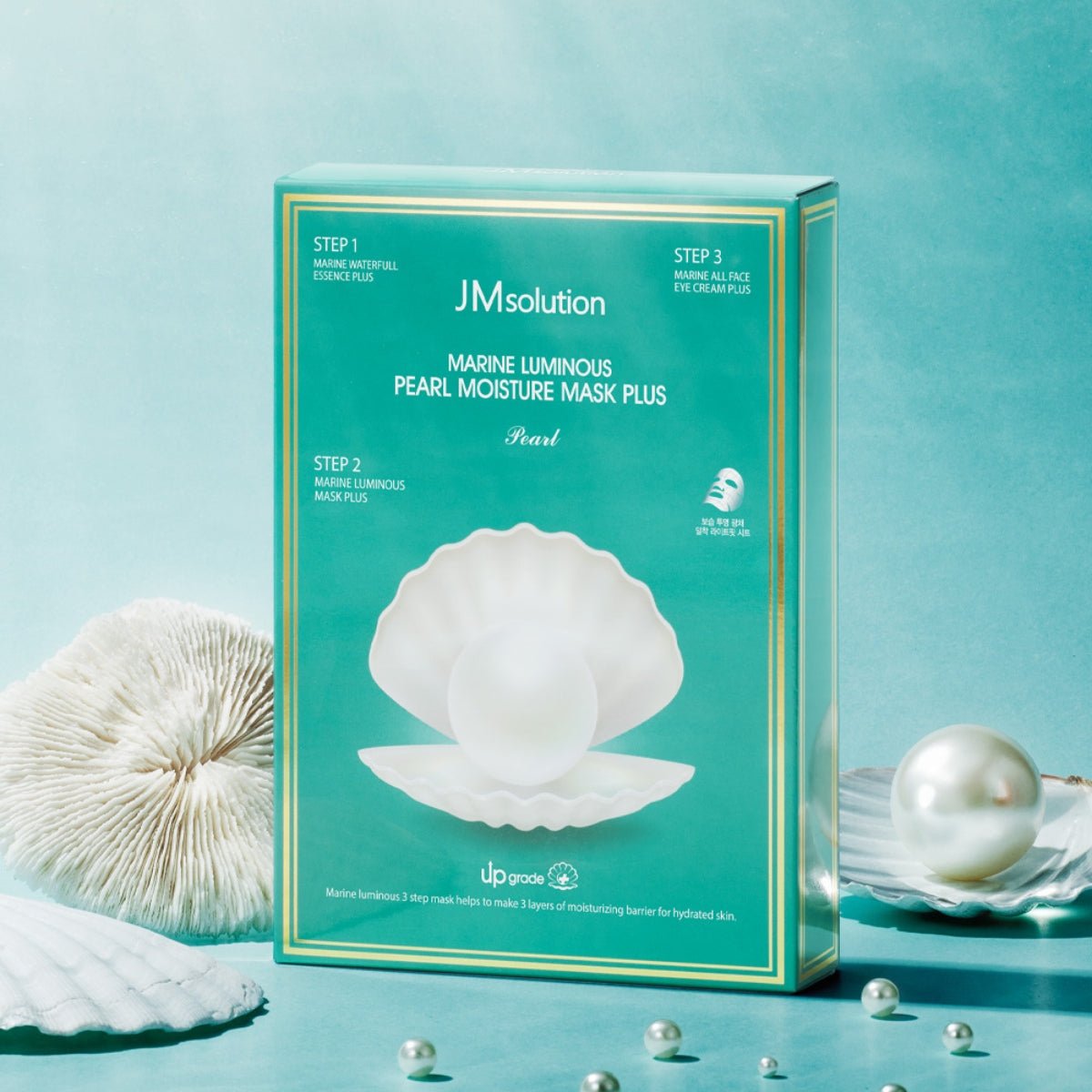 JMsolution Marine Luminous Pearl Moisture Mask Box Plus [10pcs] | La Cosmetique