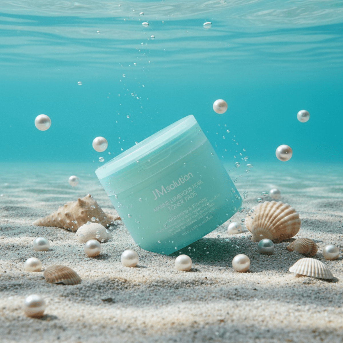 JMsolution Marine Luminous Pearl Toner Pads [100 Pads] | La Cosmetique