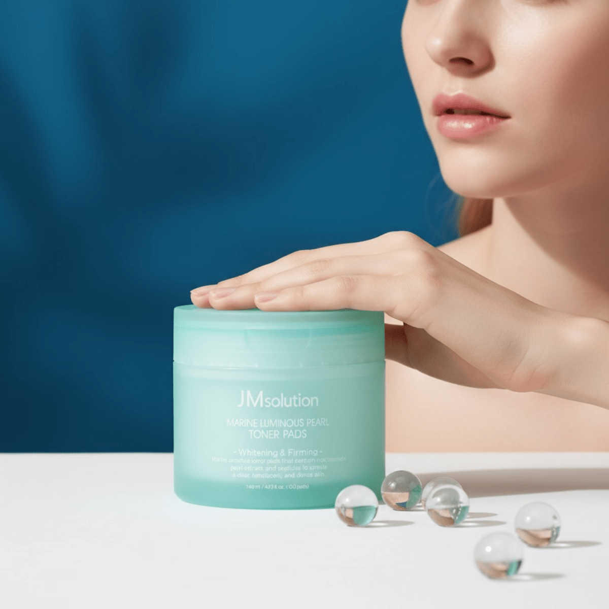 JMsolution Marine Luminous Pearl Toner Pads [100 Pads] | La Cosmetique