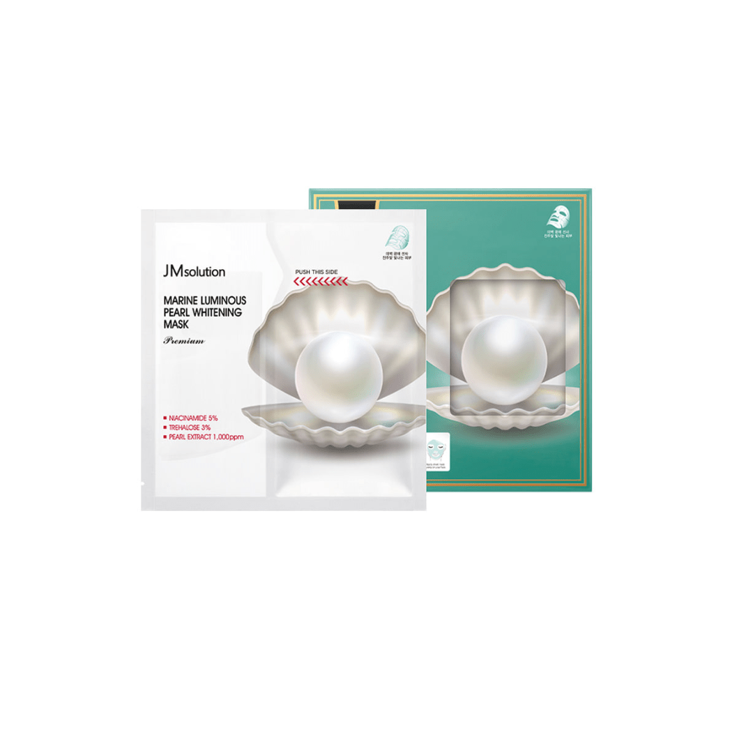 JMsolution Marine Luminous Pearl Whitening Mask Box Premium [5pcs] | La Cosmetique